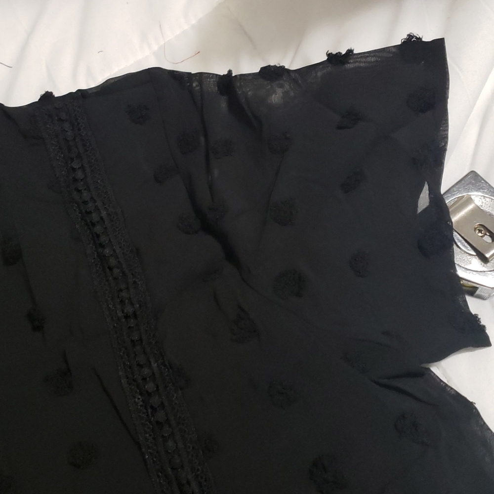 ♥️New boutique black swiss dot top - Picture 6 of 7